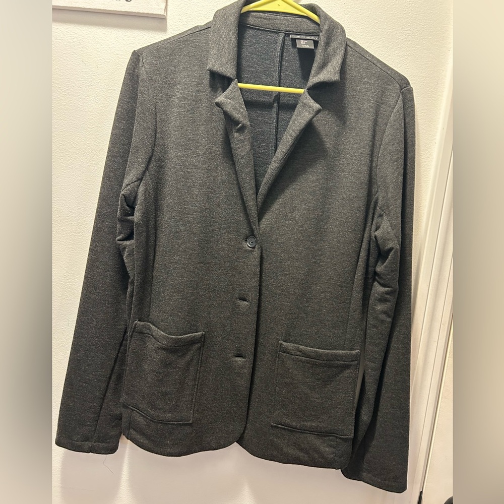 Tahari Grey Coat/Jacket Size L